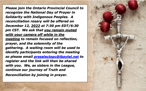 National Day of Prayer in Solidarity with Indigenous Peoples on the